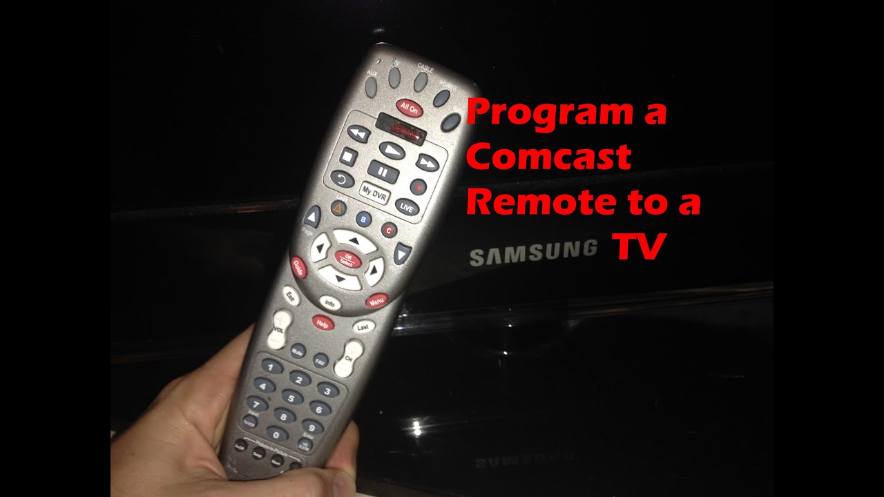 comcast program a remote
